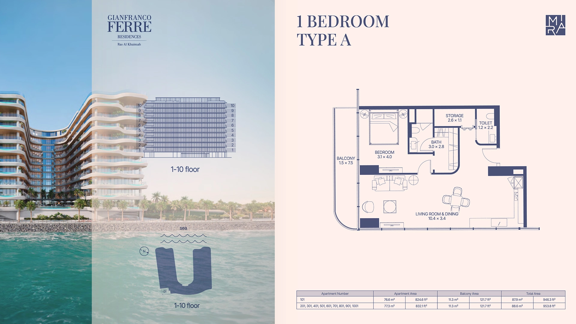 1 BR - Type A